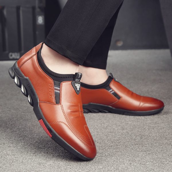 Leather Shoes Mens Leather Spring New Mens Business - Image 3