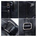 High Quality PU Leather Women Backpack Fashion Solid School Bags For Teenager Girls Large Capacity Casual Women Black Backpacks - Image 7