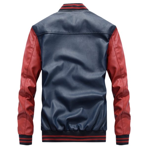 Leather jacket casual jacket - Image 2
