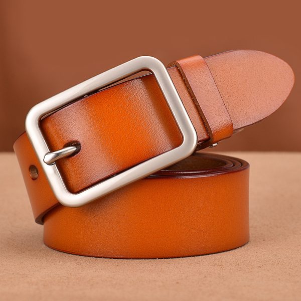 Leather belt buckle belt - Image 4
