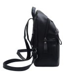 High Quality PU Leather Women Backpack Fashion Solid School Bags For Teenager Girls Large Capacity Casual Women Black Backpacks - Image 4