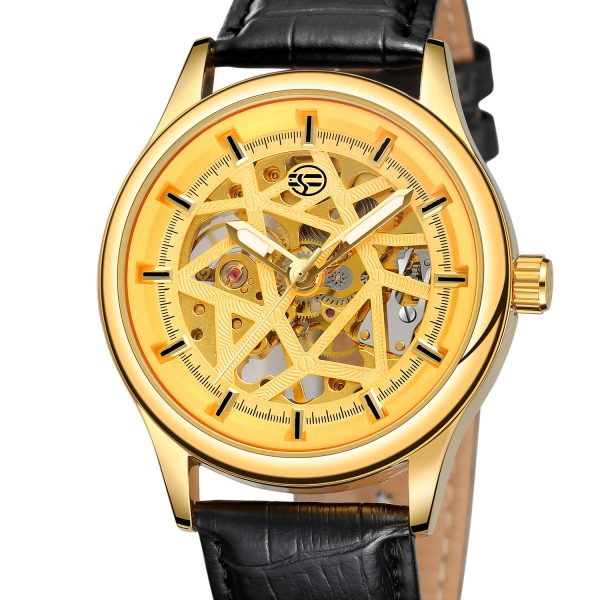 Forsining Golden Gear Movement Retro Royal Classic Fashion Mens Mechanical Wrist Watches Top Brand Luxury Male Clock Relogio - Image 3