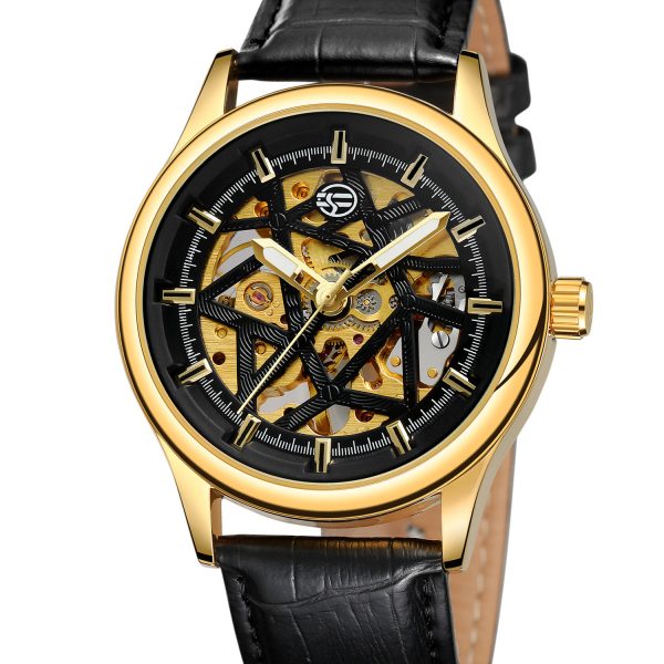 Forsining Golden Gear Movement Retro Royal Classic Fashion Mens Mechanical Wrist Watches Top Brand Luxury Male Clock Relogio - Image 5