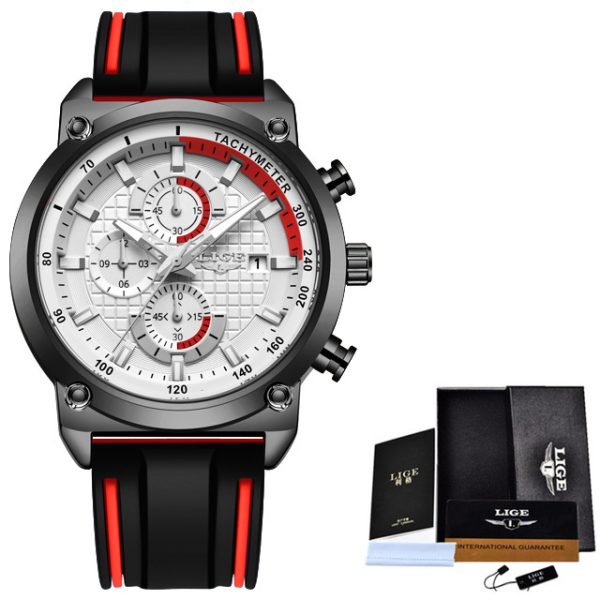 New Creative Design Blue Watches Men Luxury Quartz Wristwatch Stainless Steel Chronograph Sport Men Watch Relogio Masculino - Image 2