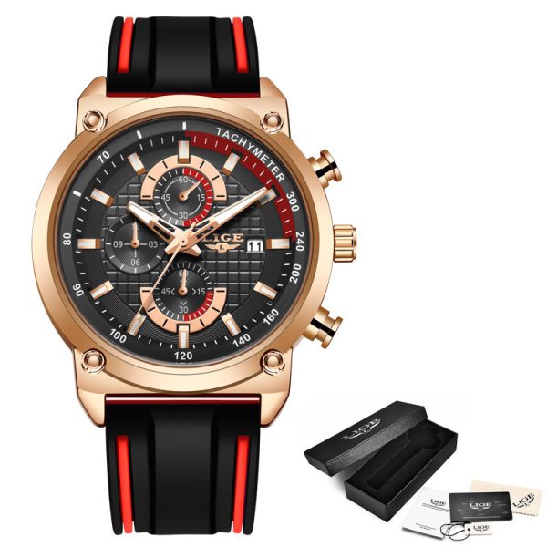 New Creative Design Blue Watches Men Luxury Quartz Wristwatch Stainless Steel Chronograph Sport Men Watch Relogio Masculino - Image 6