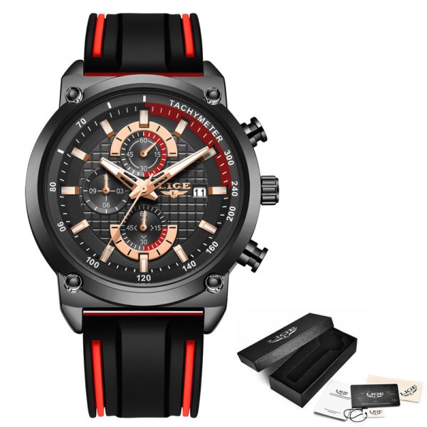 New Creative Design Blue Watches Men Luxury Quartz Wristwatch Stainless Steel Chronograph Sport Men Watch Relogio Masculino - Image 5
