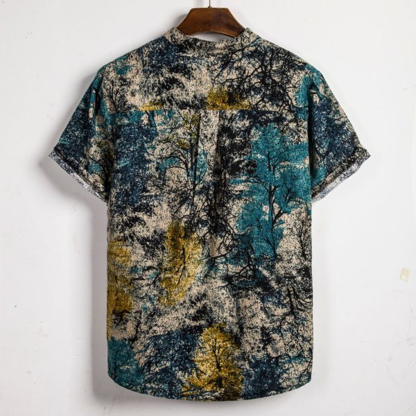 Floral shirt men's short sleeve shirt - Image 8