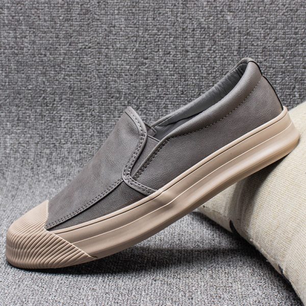 Mens Casual Leather Rubber Shoes - Image 5
