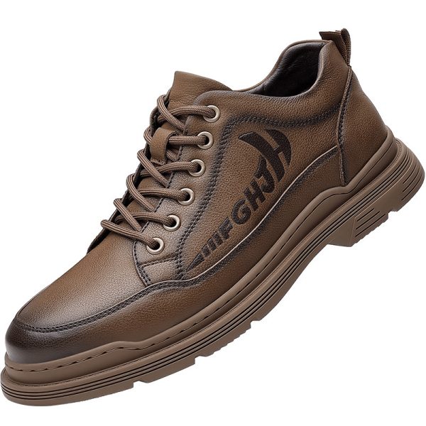 Mens Leather Shoes Leather Breathable Business Soft Sole - Image 5