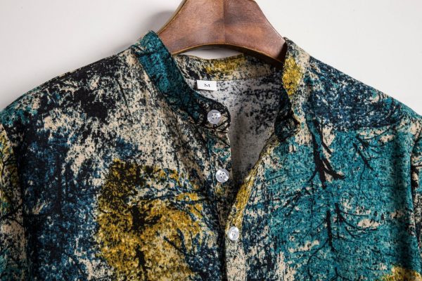 Floral shirt men's short sleeve shirt - Image 7
