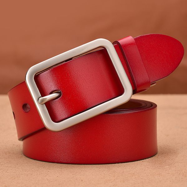 Leather belt buckle belt - Image 5