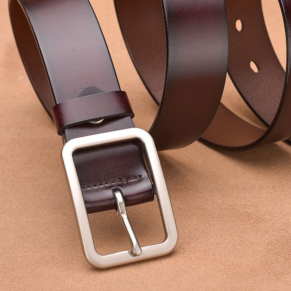 Leather belt buckle belt - Image 7