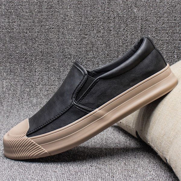 Mens Casual Leather Rubber Shoes - Image 2