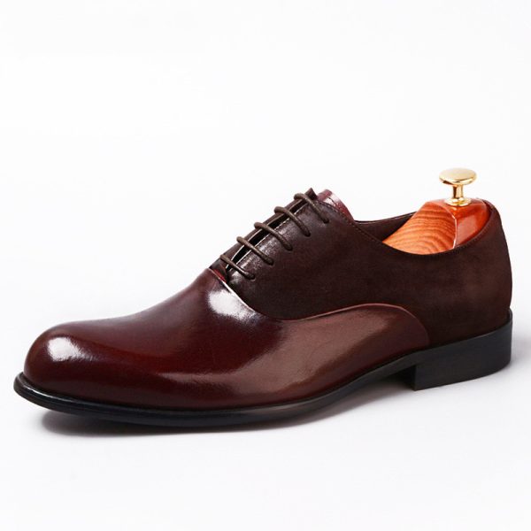 Vintage British Business Mens Formal Leather Shoes - Image 3