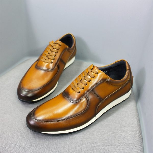 Sponge Leather Gentleman Mens Shoes With Rubber Outsole Heel - Image 4