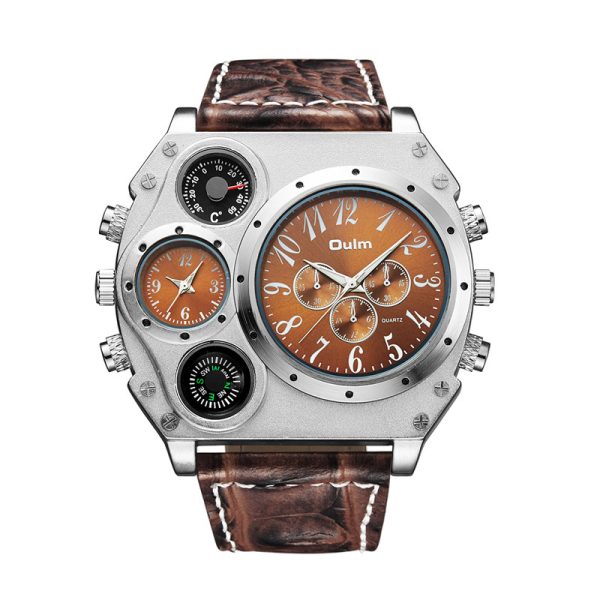 Dual time zone quartz watch for men - Image 4