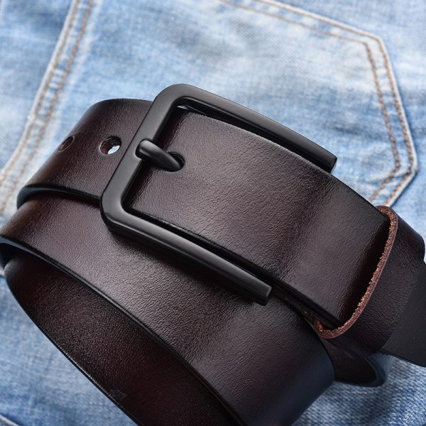 Direct selling men's leather leather belt casual belt - Image 3