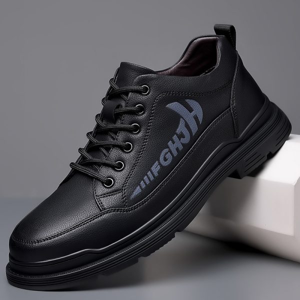 Mens Leather Shoes Leather Breathable Business Soft Sole - Image 3