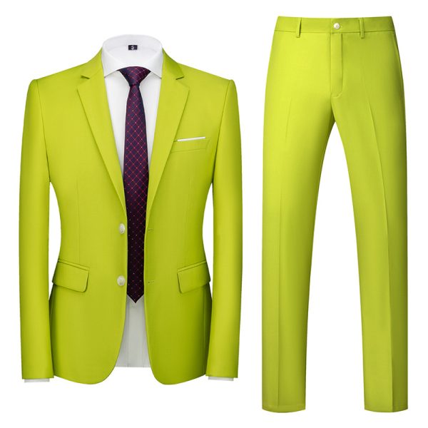 Two-piece Suit With Two Buttons For Wedding - Image 9