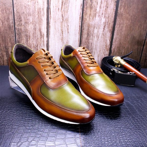 Sponge Leather Gentleman Mens Shoes With Rubber Outsole Heel - Image 2
