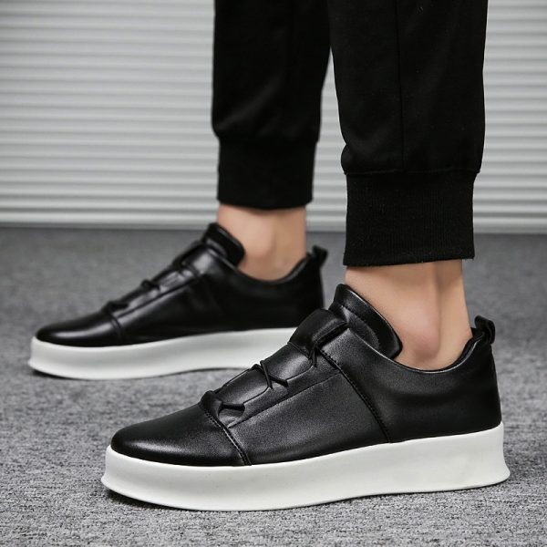 Spring New Brand Men Leather Loafers Slip On Casual Shoes Mens Moccasins - Image 4