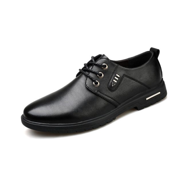Mens Fashion Casual Leather Soft Sole Insole High Shoes - Image 6