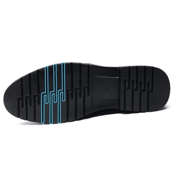 Mens Fashion Casual Leather Soft Sole Insole High Shoes - Image 5