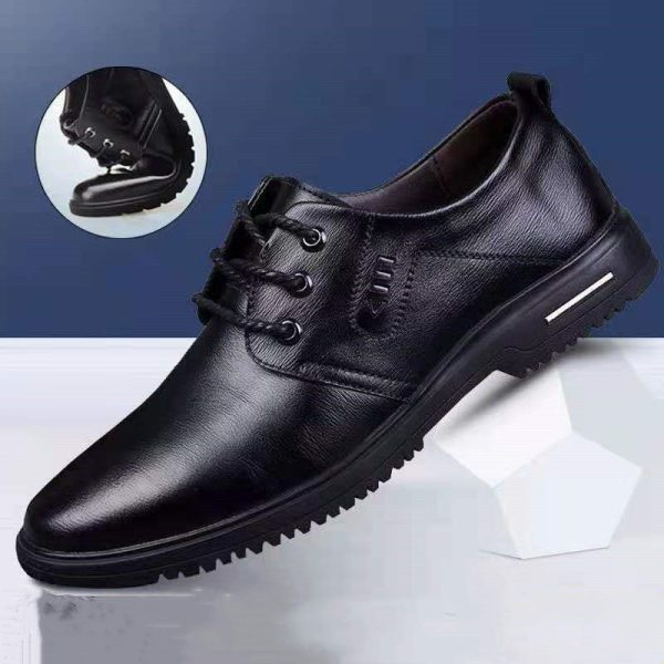Mens Fashion Casual Leather Soft Sole Insole High Shoes - Image 4