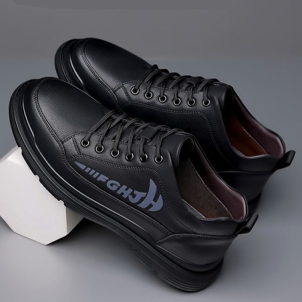 Mens Leather Shoes Leather Breathable Business Soft Sole - Image 2