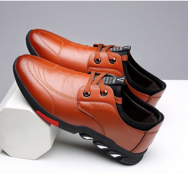 Leather Shoes Mens Leather Spring New Mens Business - Image 5
