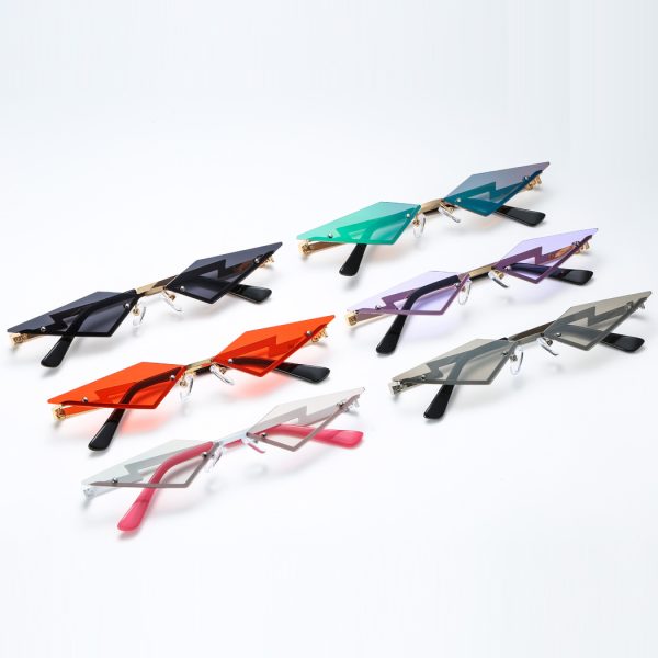 Fashion rimless sunglasses for women - Image 5