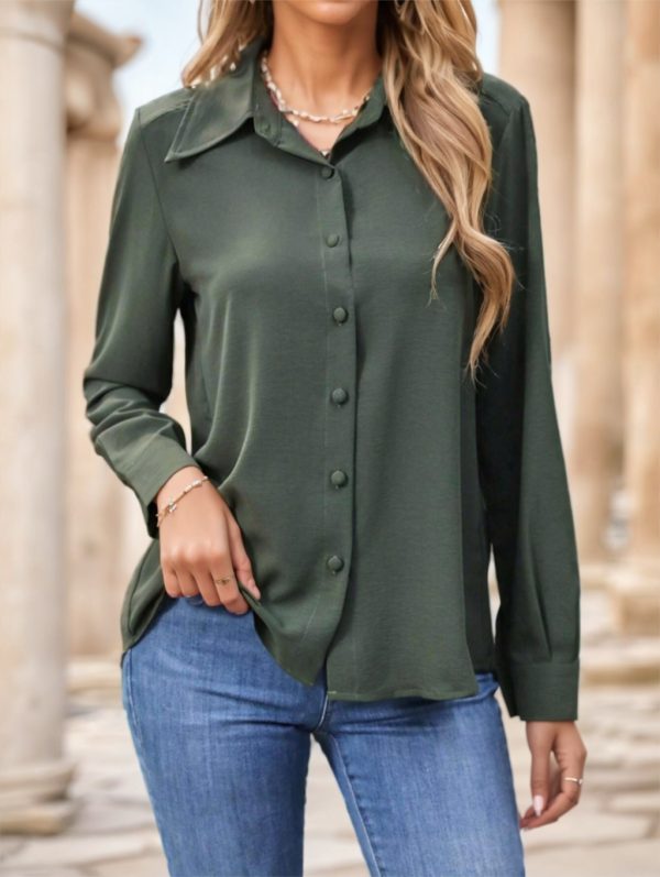 Ladies' Solid-colored Shirts - Image 4