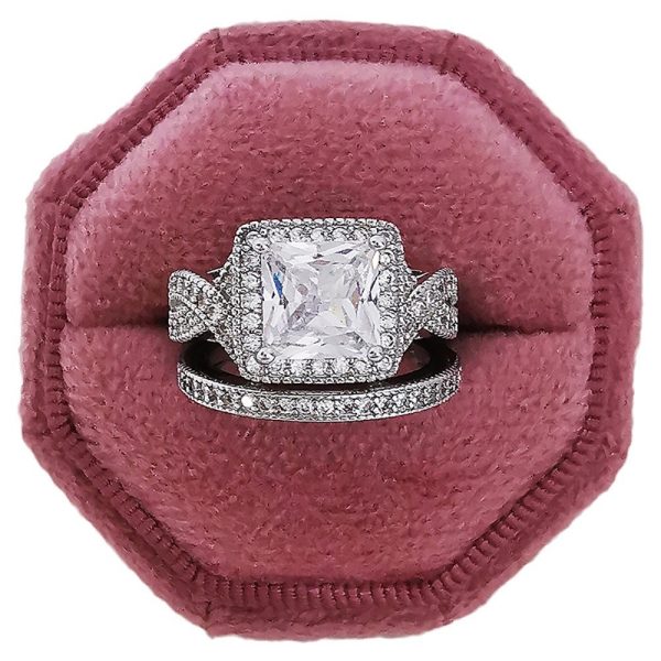 European And American Diamond Square Ring - Image 4