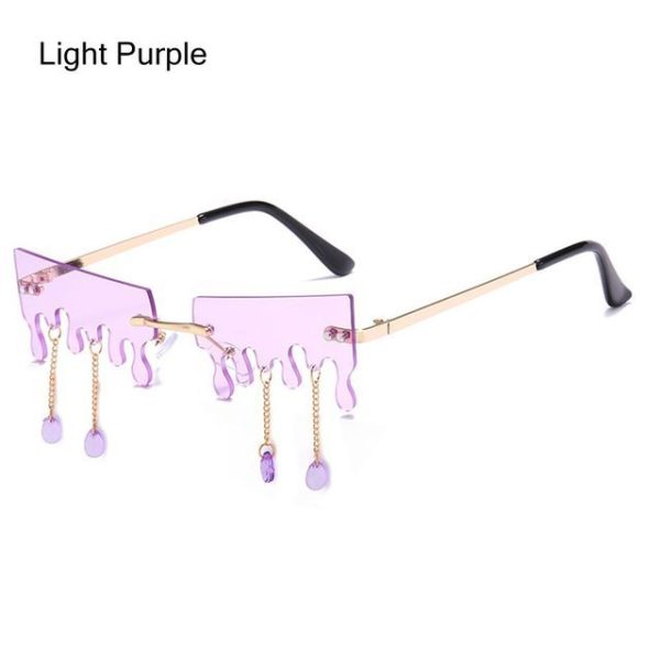 Fashion Butterfly Rimless Sunglasses For Women - Image 3