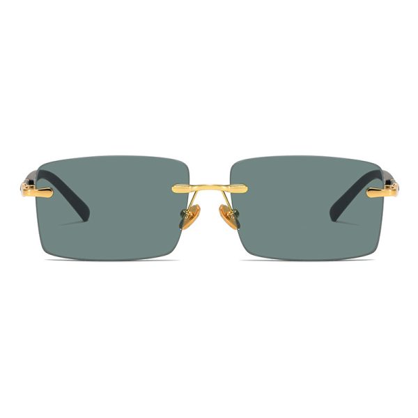 Fashion Rimless Crystal Sunglasses For Men And Women - Image 2