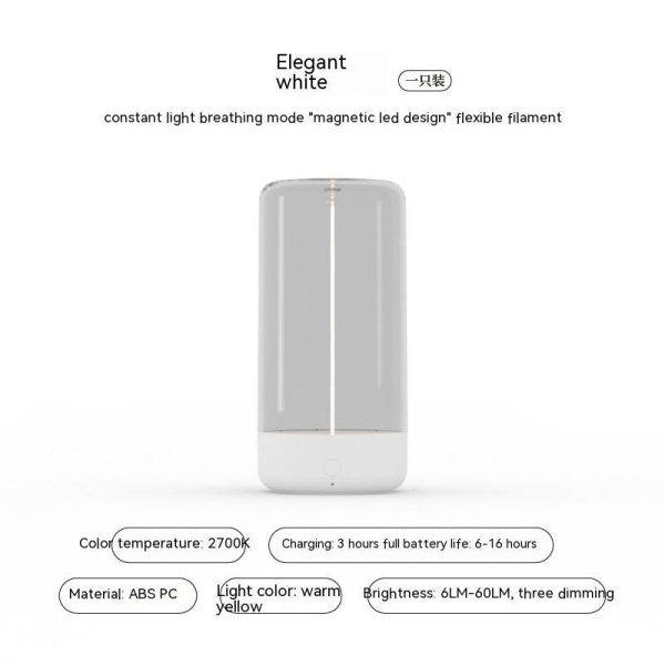 New LED Camping Light Type-c Rechargeable Portable Night Light With High Transparency And Anti Drop Creative Atmosphere Light - Image 5