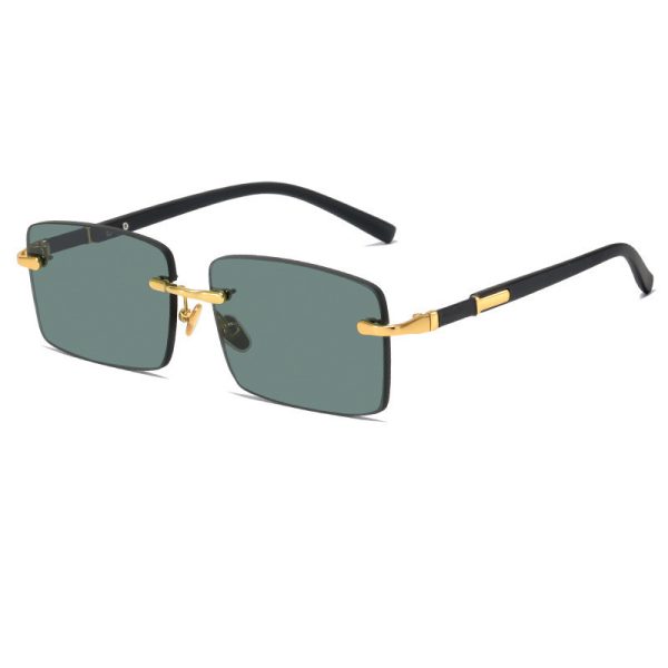 Fashion Rimless Crystal Sunglasses For Men And Women - Image 3