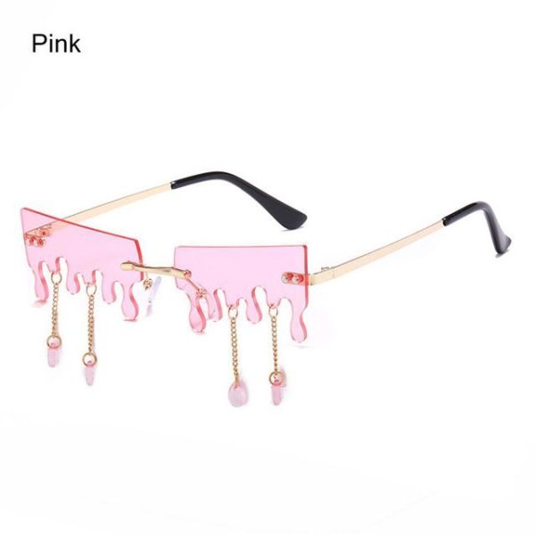 Fashion Butterfly Rimless Sunglasses For Women - Image 5