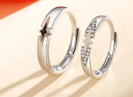 Couple Rings For Men And Women Niche - Image 3