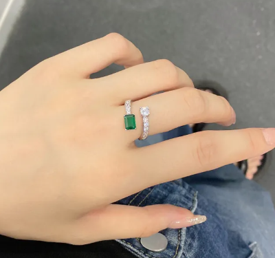 French S925 Sterling Silver Spiral Ring for Women – Light Luxury Elegant Adjustable Minimalist Jewelry Design”