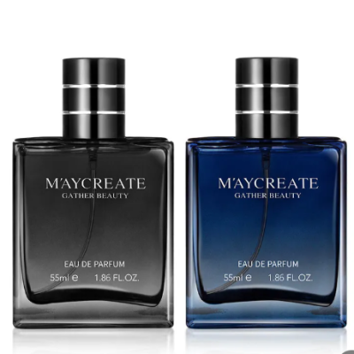55ml spray long-lasting light men’s perfume bottle with fresh and clean masculine fragrance