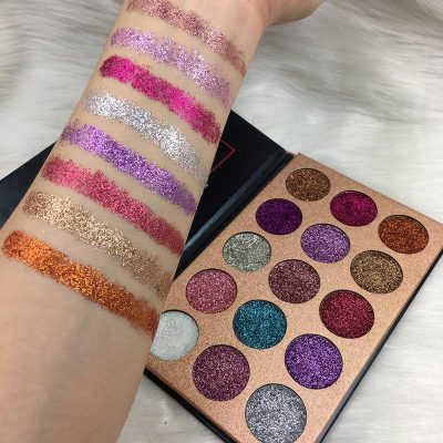15 color magic glitter palette professional glitter eyeshadow makeup