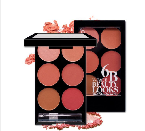 Six-color blush repair makeup palette for cosmetic mixing and broken blush repair – boutique domestic beauty product