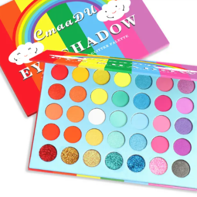 Metal waterproof 35 color rainbow matte eyeshadow palette with high-pigment long-lasting matte shades If you want, I can also: