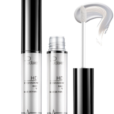 Long-lasting waterproof eye primer tube with smooth applicator for crease-proof eyeshadow base