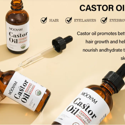 Castor Oil for Hair Skin Eyebrow Eyelash Care