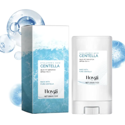 Hoygi Hyaluronic Acid Sunscreen Stick for gentle moisturizing UV protection and soothing sunburned sensitive skin