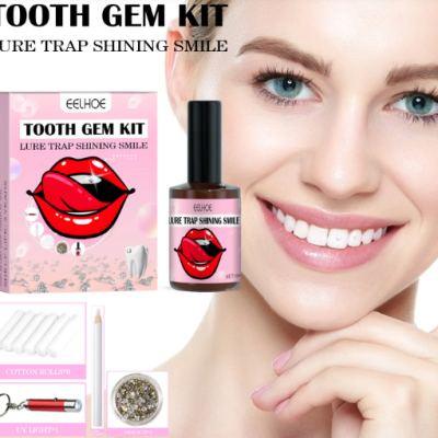 EELHOE Teeth Gem White Diamond Jewelry – easy to install and remove solid reliable teeth accessory for stylish sparkling smile