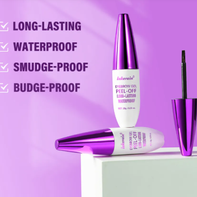 Waterproof sweat-proof easy-to-color tear-and-pull eyebrow cream for natural, defined 3D brows