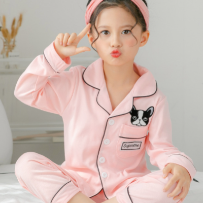 Kids cotton sleepwear comfortable pajama set